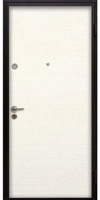 Porta blindata MASTER Keyless L 90 x H 210 cm in MDF avorio/bianco, apertura spingere a sinistra, falso telaio incluso