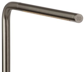 Lampada da tavolo LED argentata in metallo con intensità regolabile (altezza totale 46 cm) Omni Table – UMAGE