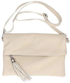 Borsa a mano in vera pelle 668 beige