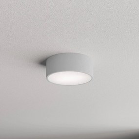 TEMAR LIGHTING Plafoniera Cleo, Ø 20 cm, IP54, grigio, metallo, E27