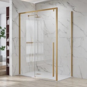 Box doccia 90x130 telaio colore oro scorrevole vetro 8mm | KSA5000G - KAMALU