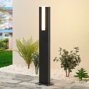 Lucande lampione a LED Virgalia, 65 cm, IP65, antracite