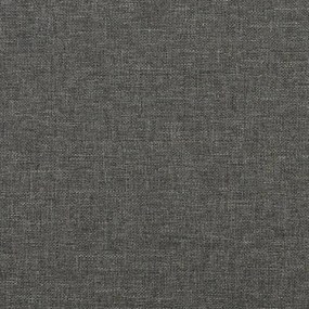 Giroletto con Testiera Grigio Scuro 90x190 cm in Tessuto