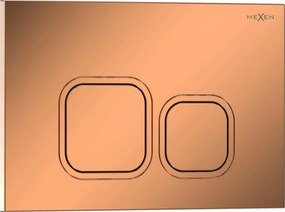 Mexen Tex 03 pulsante di scarico, oro rosa lucido - 6103-09