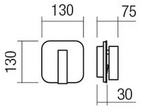 Redo 01-2977 - Applique LED QUDA LED/6W/230V + LED/3W CRI 90 USB dorata