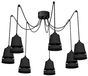 Lampadario a sospensione con filo WALET 7xE27/60W/230V ragno