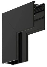 Connettore "L" Verticale per Binario Magnetico a Superficie - Nero