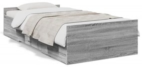 Giroletto cassetti grigio sonoma 100x200 cm legno multistrato