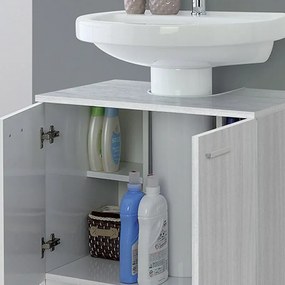 Mobile sotto lavabo universale 70 cm grigio con 2 ante Desya