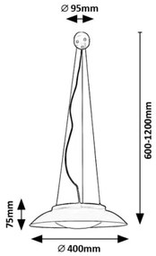 Rabalux 72134 - Lampadario LED a sospensione con filo HAFSA LED/24W/230V 3000K