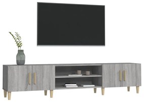 Mobile tv grigio sonoma 180x31,5x40 cm in legno multistrato