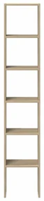 Librerie 2 pz impilabili rovere sonoma 30x30x80 cm truciolato
