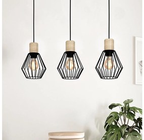 Eglo 44094 - Lampadario a sospensione con filo PALMORLA 3xE27/60W/230V