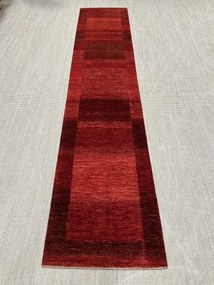 Loribaft Tappeto 450x90 Rosso (Iran) Annodato A Mano