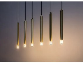 Rabalux 72363 - Lampadario a sospensione con filo RAMIRA 6xG9/5W/230V oro