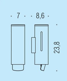 Colombo Design Contract B9979ncr dispenser sapone liquido a muro cromo