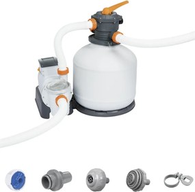 Pompa Filtro a Sabbia depuratore monoblocco per piscine 11355 lt per ora Bestway 58486