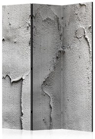 Paravento design Nientedimeno di cemento (3 parti) - composizione grigia