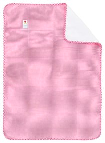 Copriletto per lettino rosa e bianco, 100 x 150 cm - Tiseco Home Studio