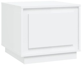 Tavolino da salotto bianco 51x50x44 cm in legno multistrato