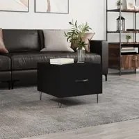 Tavolino da Salotto Nero 50x50x40 cm in Legno Multistratocod mxl 79429