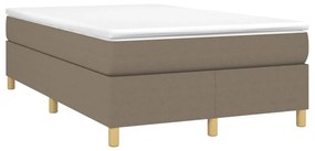 Giroletto a molle con materasso tortora 120x190 cm in tessuto