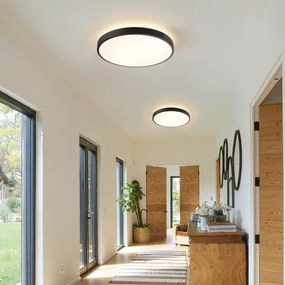 Brilagi - Lampada LED dimmerabile GLASS POOL DOUBLE LED/48W/230V 40 cm nera + telecomando