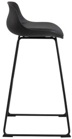 Sgabello da bar nero (altezza della seduta 76 cm) Tina – Actona