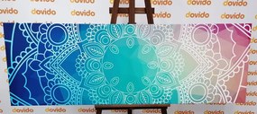 Stampa su tela – Mandala pastello