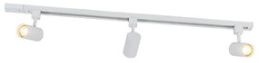 Sistema di illuminazione a binario Smart bianco monofase a 3 luci con Wifi GU10 - Iconic Jeana