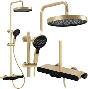 Set doccia REA Farel Brush Gold