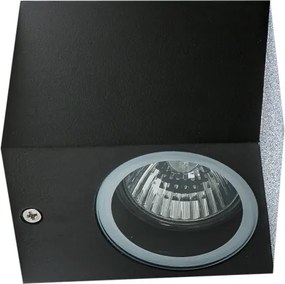 Azzardo AZ4267 - Applique da esterno RIMINI 1xGU10/35W/230V IP54 quadrato