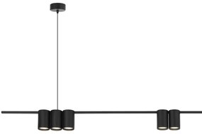 Lampadario a sospensione con filo GENESIS 7xGU10/8W/230V nero