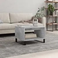 Tavolino da Salotto Grigio Cemento 60x50x40cm Legno Multistratocod mxl 80130