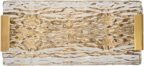 Lampada da parete dorata in vetro Oblin – Mauro Ferretti