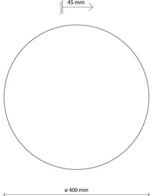 Applique LUNA 4xG9/8W/230V diametro 40 cm bianco