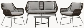 Salotto outdoor Davao, set da 4