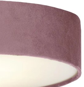 Searchlight 23298-3PI - Lampada da soffitto DRUM 3xE27/60W/230V Rosa