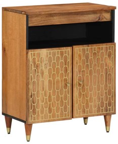 Credenza 60x33x75 cm in legno massello di mango