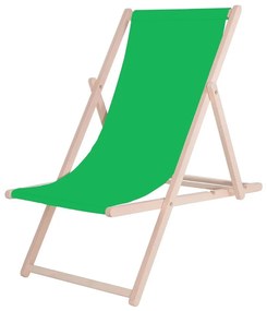 Sdraio da giardino verde/faggio