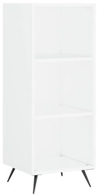 Credenza 34,5x32,5x180 cm in legno multistrato bianco lucido