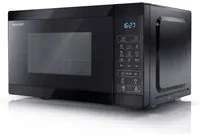 SHARP YC-MG02E-B - FORNO A MICROONDE 20L - 800W - CONTROLLO DIGITALE - GRILL - 11 LIVELLI DI POTENZA - BLACK