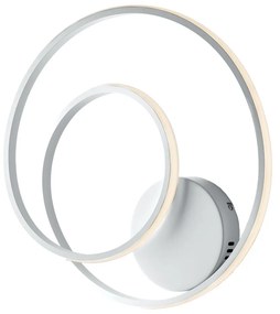 Plafoniera Moderna Malena Con Led Integrato Metallo E Alluminio Bianco