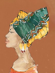 Salvadori tela dipinta a mano "Modern africa IV" collezione african beauty mis 80 x 60