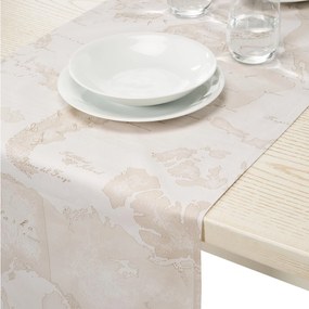 Runner tavola  Geo White in Cotone Alviero Martini 1A Classe