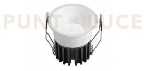 Incasso led quark in alluminio bianco cob 8w 830lm cct 6,5x6,5x5,5c...