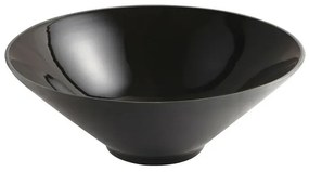 Lavabo da appoggio slim 40,5 cm nero in ceramica Paras
