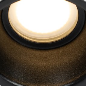 Set di 12 faretti incasso neri GU10 50mm IP44 - Dept