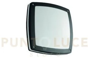 Applique-plafoniera paris nera  2 luci attacco e27 l.30cm