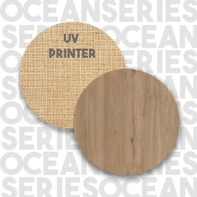 Tavolino Laterale Per Divano Da Salotto Multiuso 60x25x60 Ocean Rafia